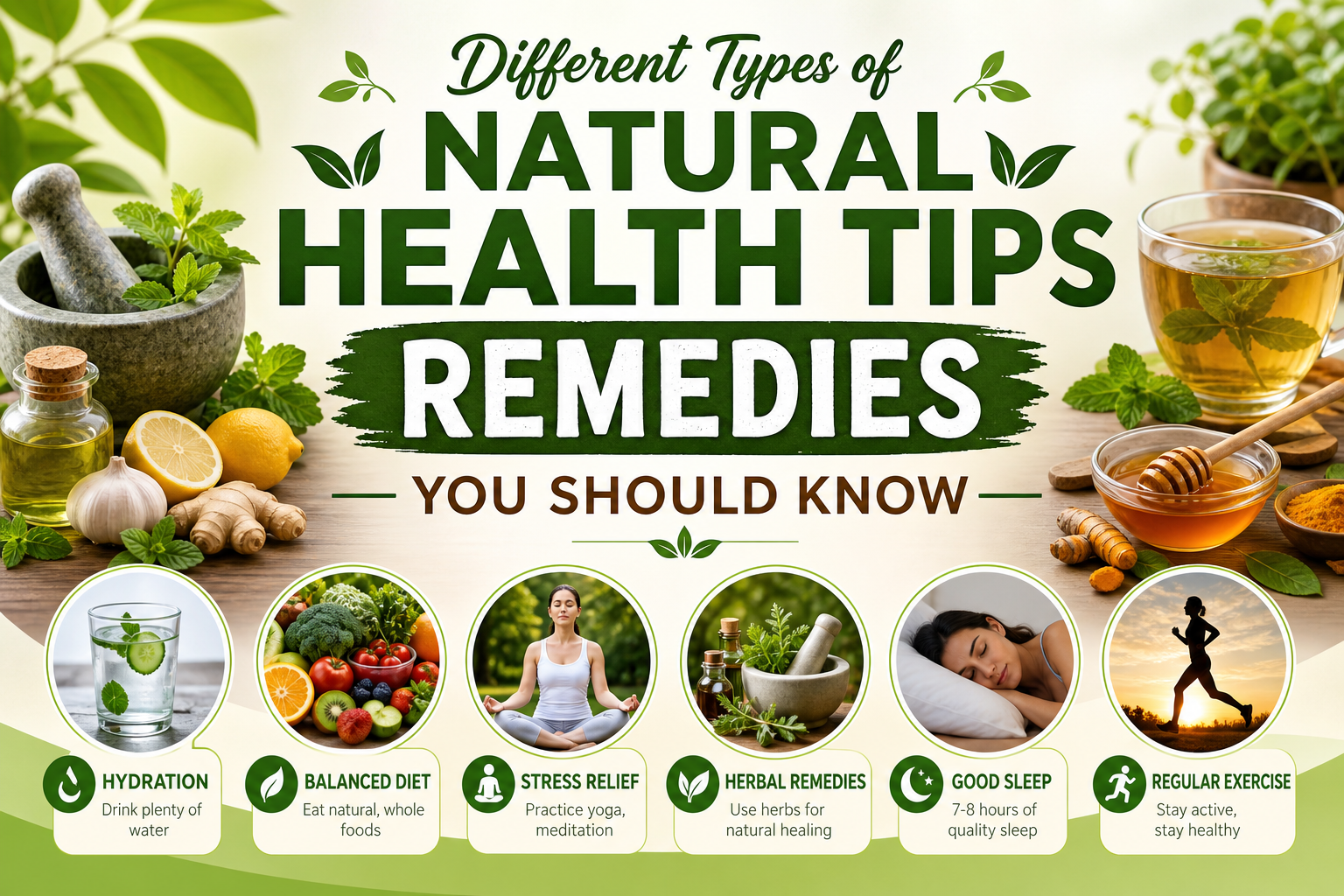 Different Types of Natural Health Tips Remedies You Should Know
