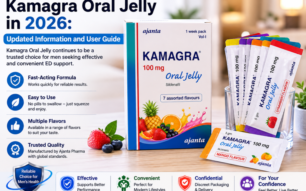 Kamagra Oral Jelly in 2026 Updated Information and User Guide